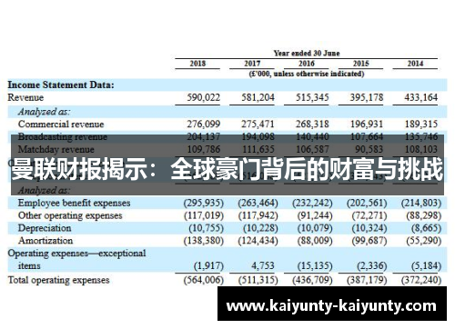 曼联财报揭示：全球豪门背后的财富与挑战